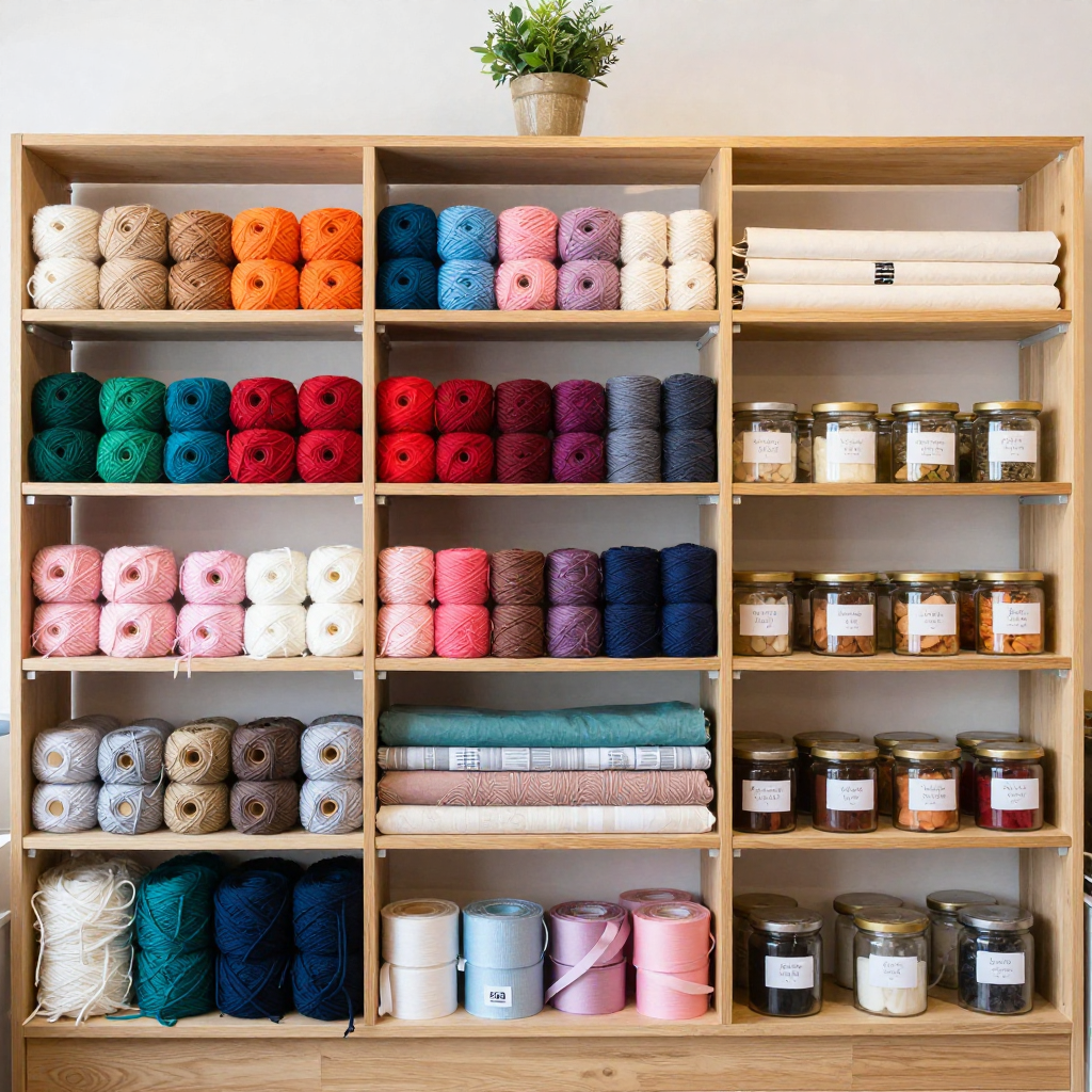 Vimreloxeoshexio craft store interior with supplies